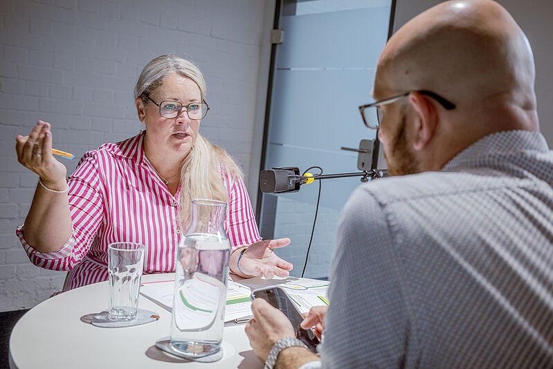 Podcastaufnahme von WindTalks