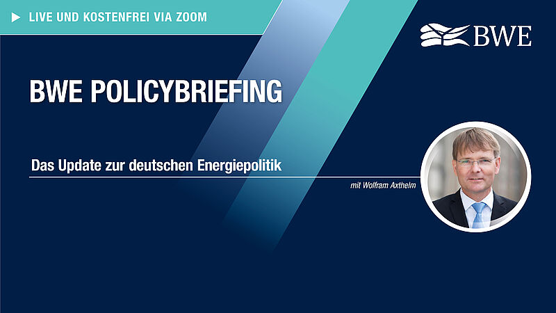 Titelbild BWE Policy-Briefing mit Wolfram Axthelm